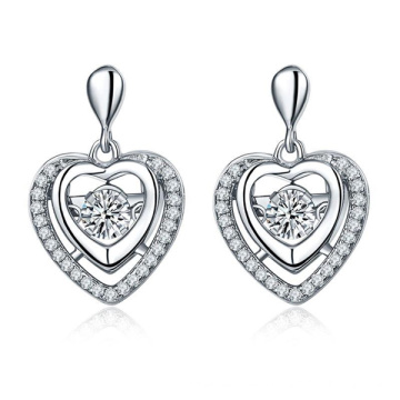 Boucles d&#39;oreilles en argent sterling avec pendentifs 925